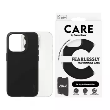 PanzerGlass CARE™ by ® Funda Negra iPhone 15 Pro