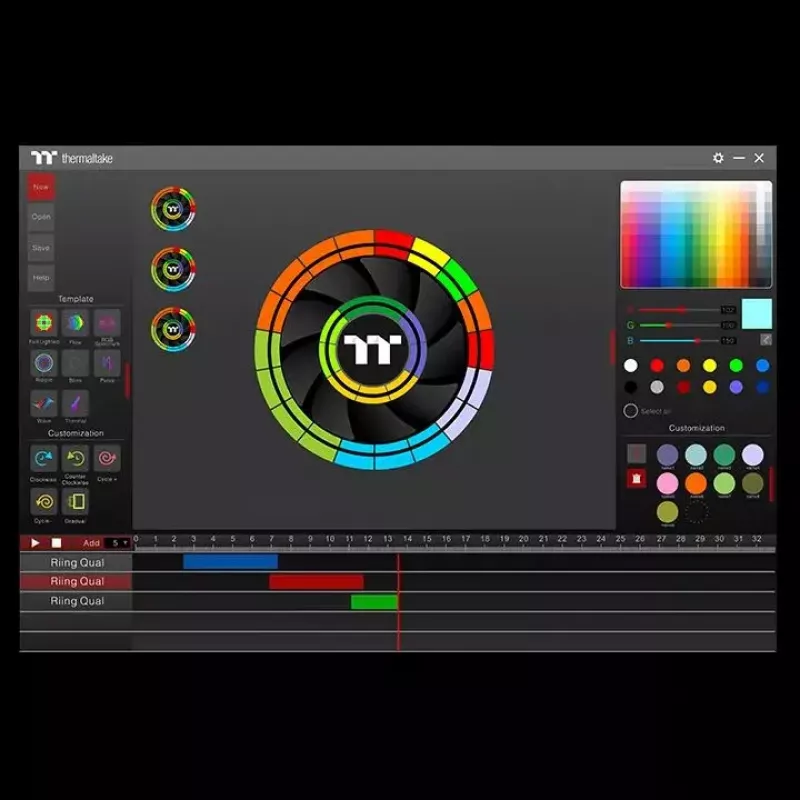 Ventilador Thermaltake Riing Quad 12 RGB
