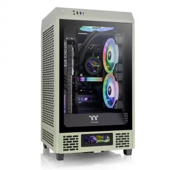 Caja de PC Thermaltake Tower 200 Mini Tower Verde