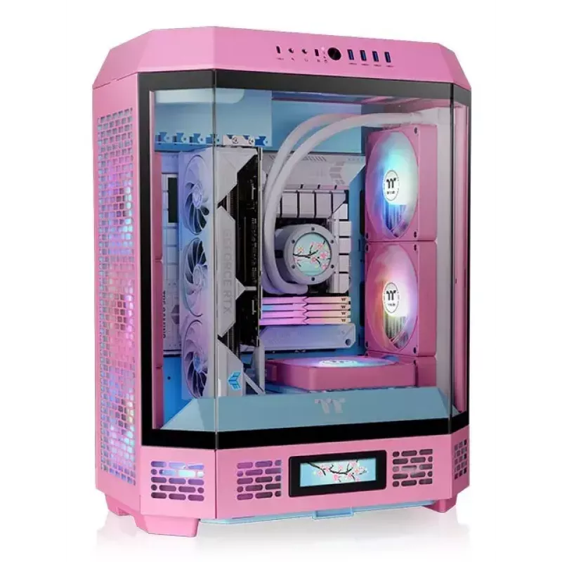 Caja de PC Thermaltake Tower 600 Midi Tower rosa