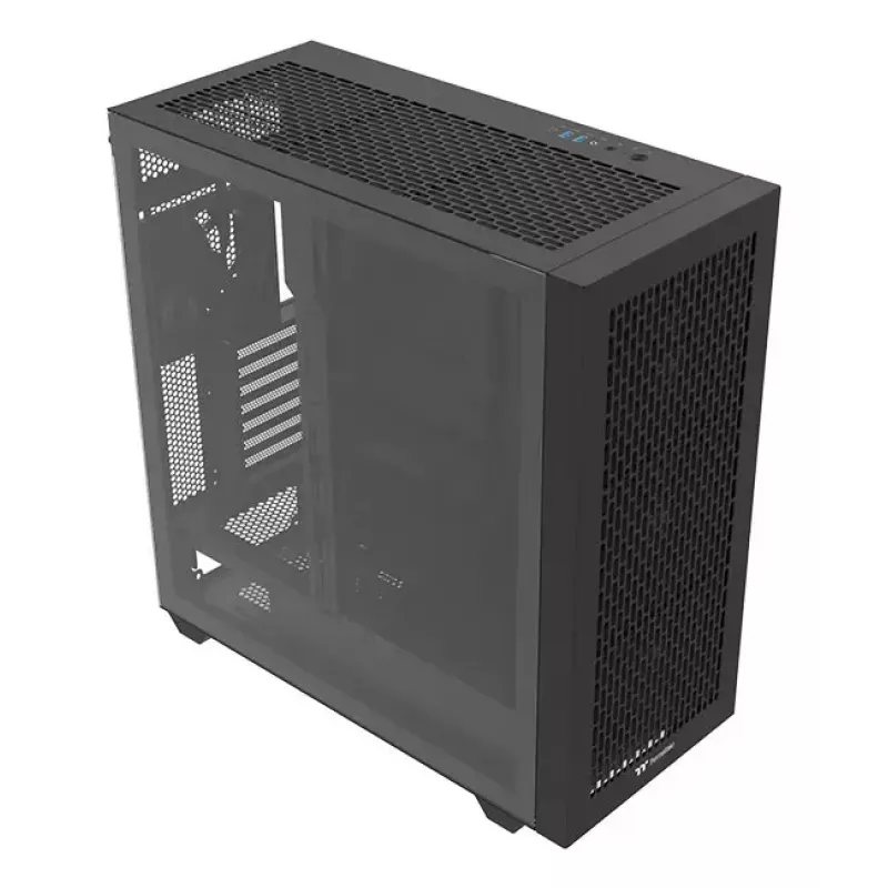 Caja Thermaltake AX500 CA-11D-00F1WN-00 Full Tower E-ATX, vidrio templado, 4 ventiladores de 140 mm, compatible con unidades de 2,5/3,5 pulgadas, negra