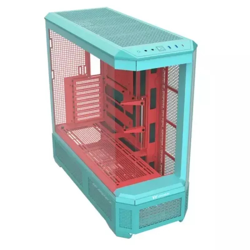 Caja torre completa Thermaltake CA-11H-00FLWN-00 color menta soporte PS2