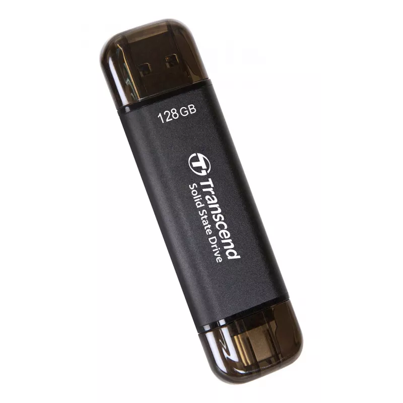 TRANSCEND Esd310c - SSD portátil de 128GB - USB Type-A / USB Type-C
