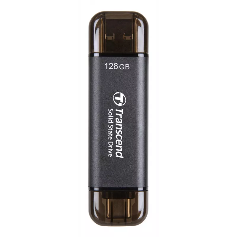 TRANSCEND Esd310c - SSD portátil de 128GB - USB Type-A / USB Type-C