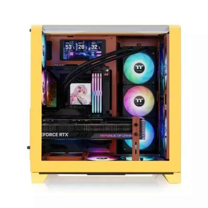 Caja torre Midi Thermaltake CA-11F-00MMWN-00 caramelo soporte PS2 ventilador 120–200 mm