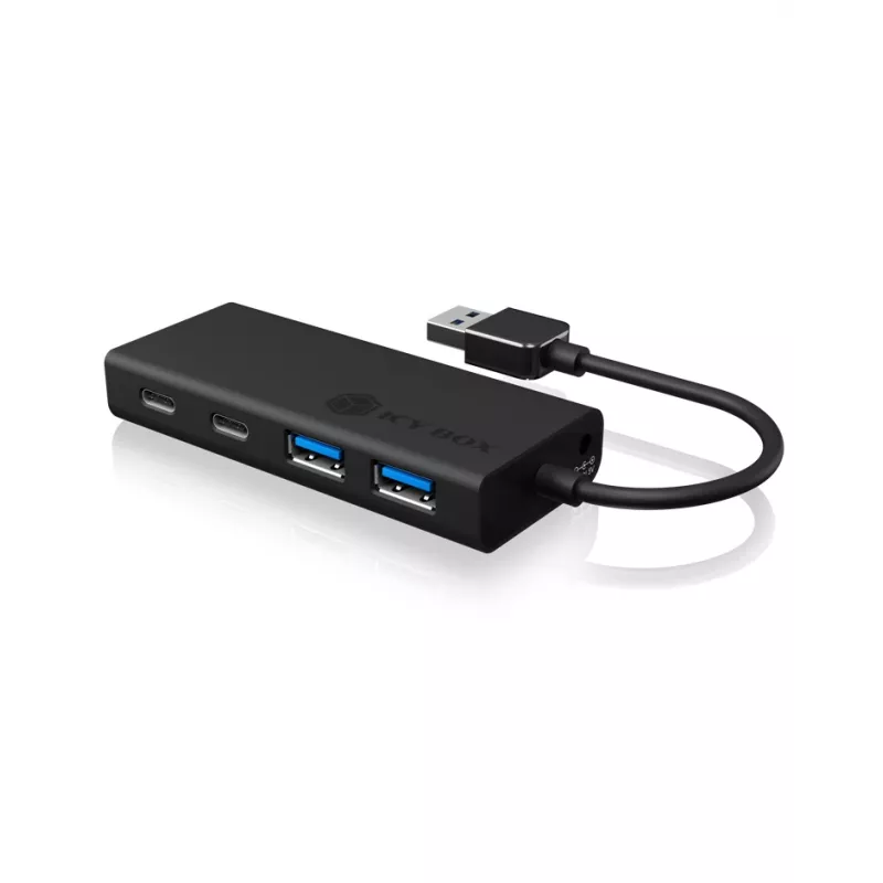 ICY BOX IB-HUB1426-U3 USB 3.2 Gen 1 (3.1 Gen 1) Type-A 5000 Mbit/s negro