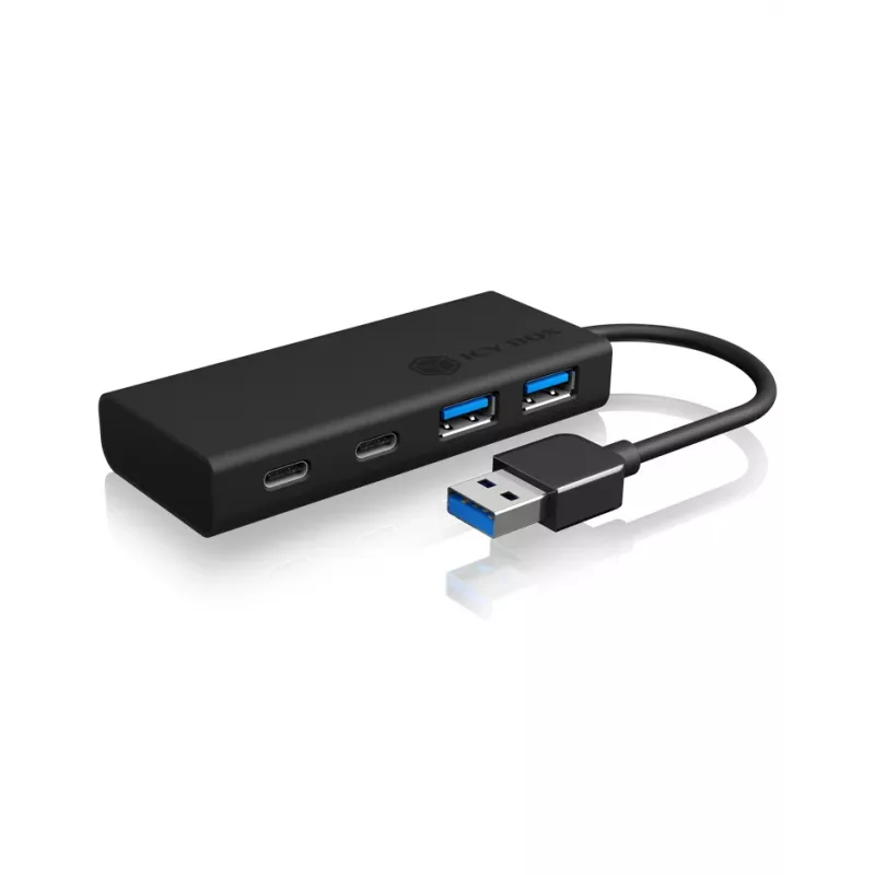 ICY BOX IB-HUB1426-U3 USB 3.2 Gen 1 (3.1 Gen 1) Type-A 5000 Mbit/s negro