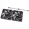 THERMALTAKE Ventilador para PC - CT120 - 12 cm - Negro - Pack de 2