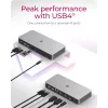ICY BOX DockingStation USB4 Type-C 10 en 1 con salida de vídeo dual