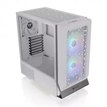 Thermaltake S250 TG ARGB Snow caja Mid Tower para PC, blanca