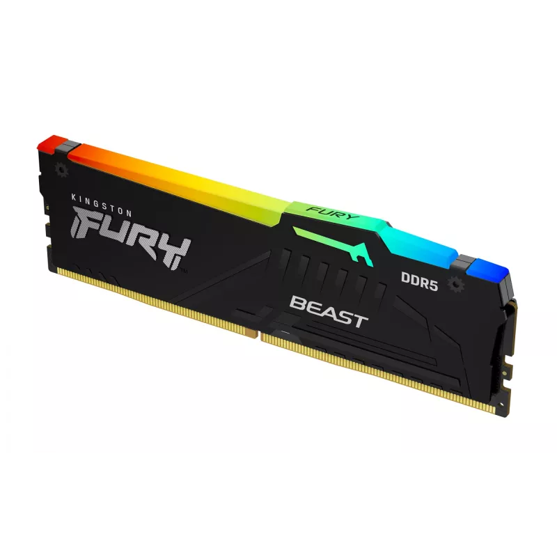 Kingston Technology FURY Beast 128GB 5200MT/s DDR5 CL40 DIMM (kit de 4) RGB XMP