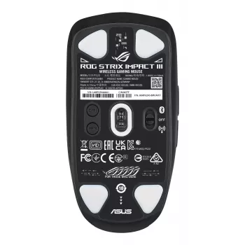 ASUS ROG Strix Impact III Wireless ratón gaming ambidiestro RF Wireless + Bluetooth óptico 36000 DPI