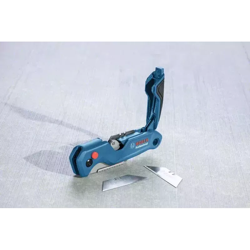 Bosch 1 600 A02 7M4 cuchillo universal azul, acero inoxidable cuchillo plegable