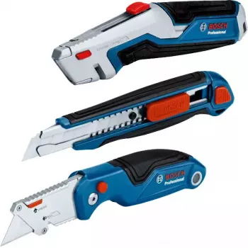 Bosch 1 600 A02 7M4 cuchillo universal azul, acero inoxidable cuchillo plegable