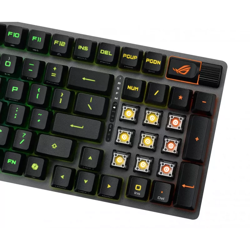 Teclado gaming ASUS ROG Strix Scope II 96 RX Wireless USB + RF Wireless + Bluetooth negro