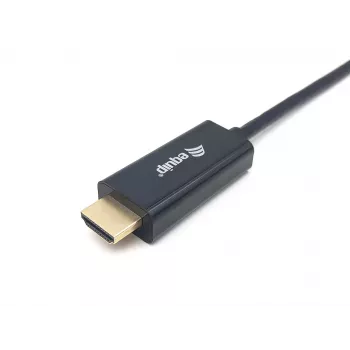 Equip cable USB-C a HDMI, M/M, 2,0 m, 4K/30Hz, 2 m, USB Type-C, HDMI Type-A (estándar), conector macho, conector macho, recto