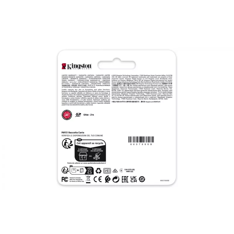 Kingston Technology 256GB Canvas React Plus SDXC UHS-II 280R/150W U3 V60 para Full HD/4K