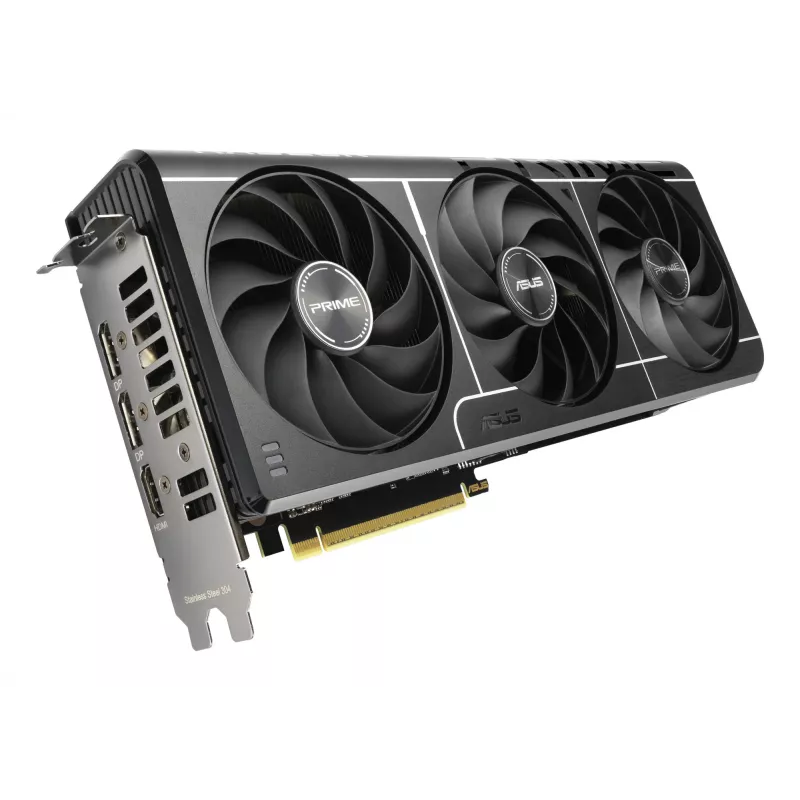 Tarjeta gráfica ASUS Prime Radeon RX 9060 XT 16 GB GDDR6, PCIe 5.0, 128 bits, 3 ventiladores, 2,5 ranuras