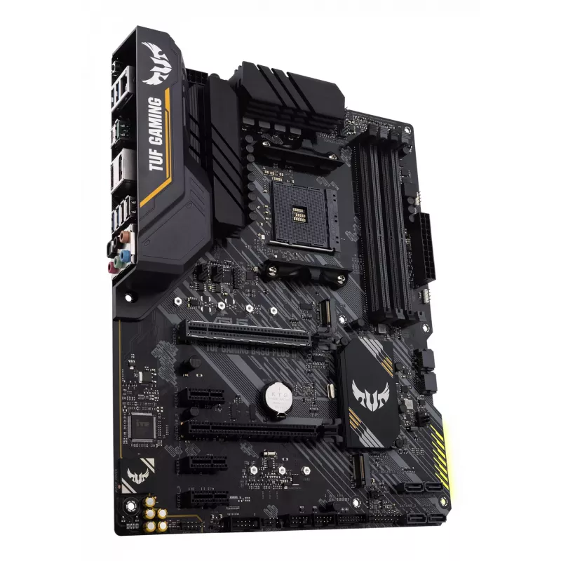 Placa base ASUS TUF GAMING B450-PLUS II ATX, AMD B450, zócalo AM4, 4×DIMM DDR4, 128GB, 1×M.2, 6×SATA, HDMI 2.0b, DP1.2, Gigabit LAN