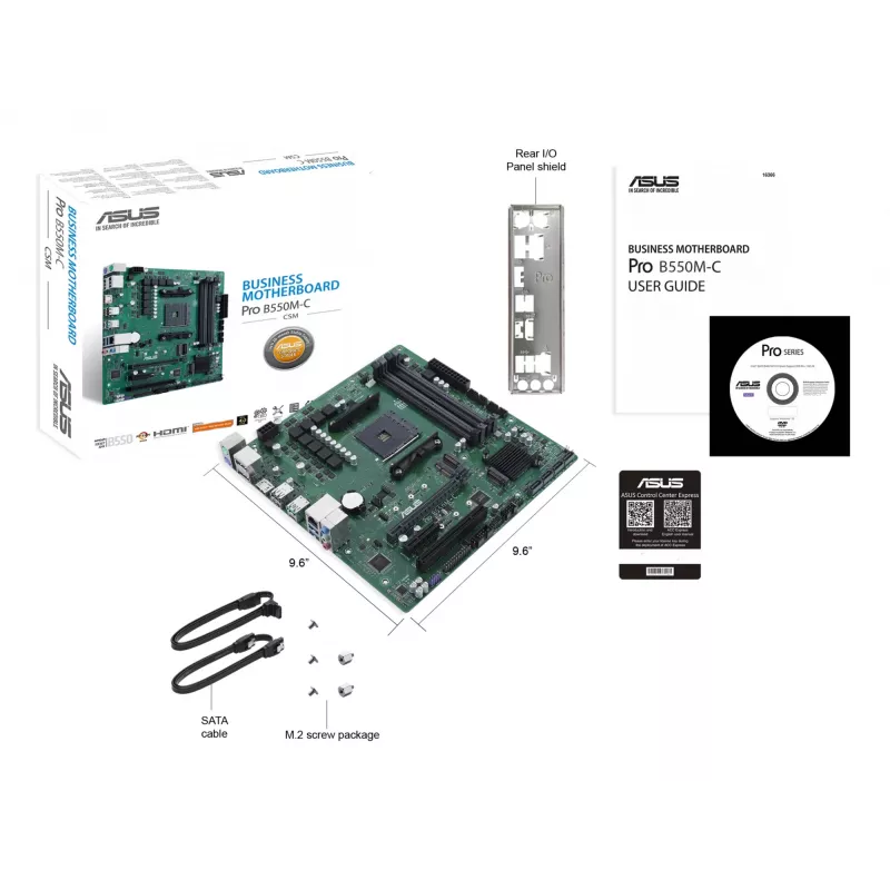 Placa base ASUS PRO B550M-C/CSM AMD B550 Socket AM4 micro ATX