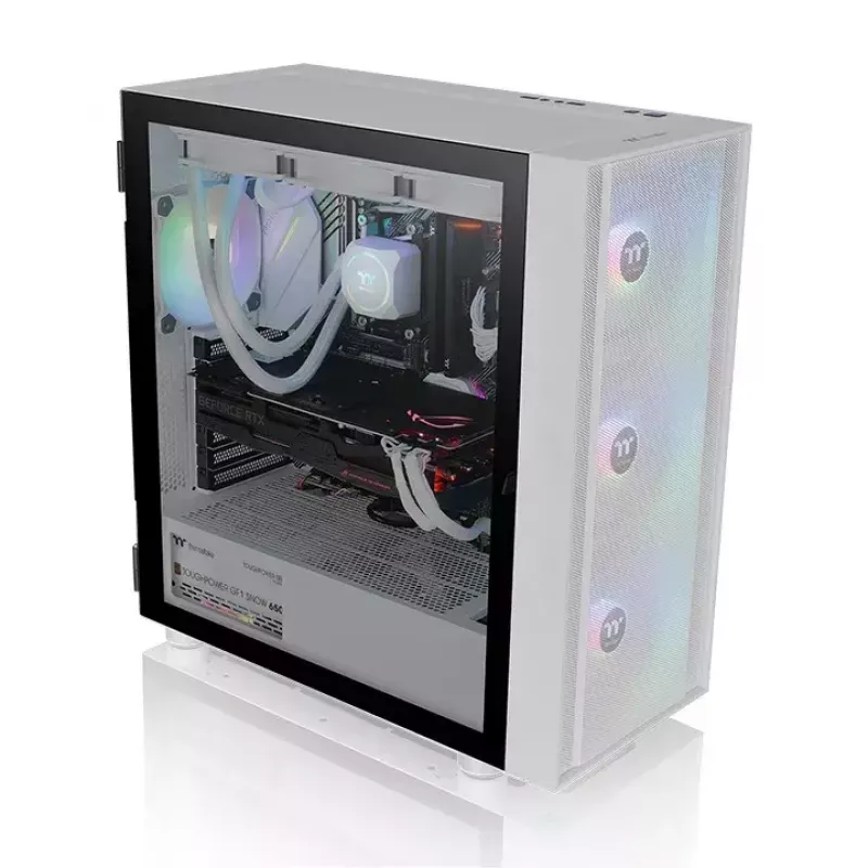 Caja de PC Thermaltake H570 TG ARGB Midi Tower blanca
