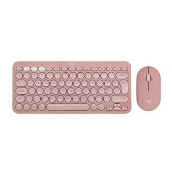 Logitech Pebble 2 Combo Teclado y ratón inalámbricos Rosa QWERTY