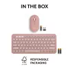 Logitech Pebble 2 Combo Teclado y ratón inalámbricos Rosa QWERTY