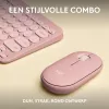 Logitech Pebble 2 Combo Teclado y ratón inalámbricos Rosa QWERTY