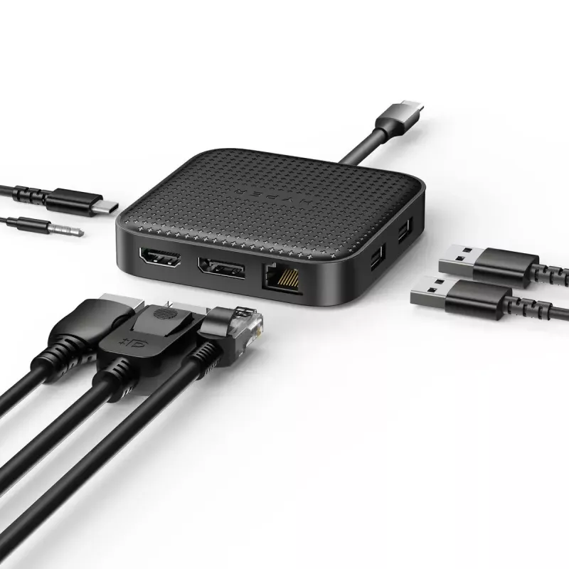 Targus HD USB4 Mobile Dock Con cable Negro
