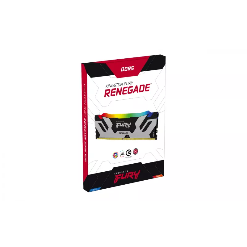 Kingston Technology FURY 96GB 6400MT/s DDR5 CL32 DIMM (Kit de 2) Renegade RGB XMP