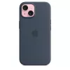 Funda Apple iPhone 15 Silicona con MagSafe Storm Blue