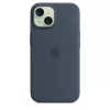 Funda Apple iPhone 15 Silicona con MagSafe Storm Blue