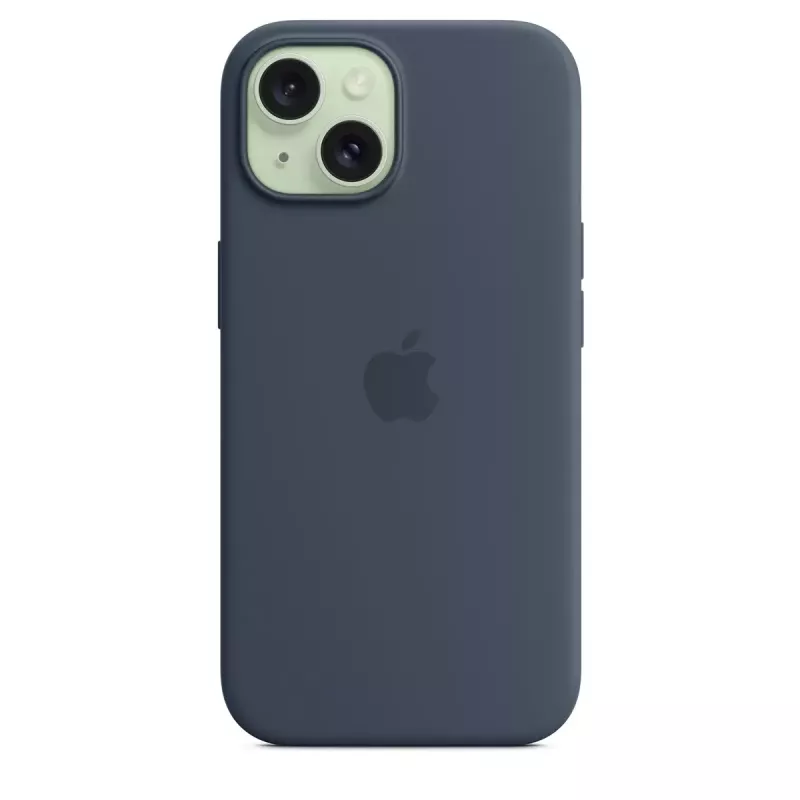 Funda Apple iPhone 15 Silicona con MagSafe Storm Blue