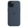 Funda Apple iPhone 15 Silicona con MagSafe Storm Blue