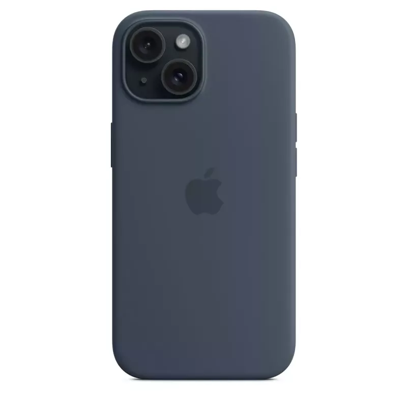 Funda Apple iPhone 15 Silicona con MagSafe Storm Blue