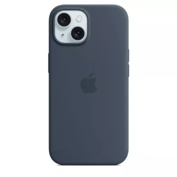 Funda Apple iPhone 15 Silicona con MagSafe Storm Blue