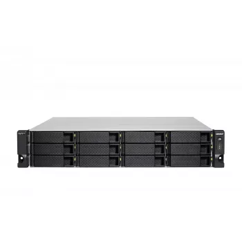 QNAP TS-H1886XU-RP-R2 NAS Rack (3U) Intel® Xeon® D D-1622 32 GB DDR4 0 TB QuTS hero Black, Gris
