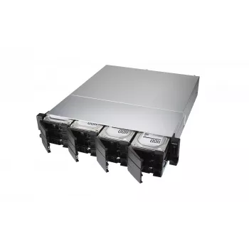 QNAP TS-H1886XU-RP-R2 NAS Rack (3U) Intel® Xeon® D D-1622 32 GB DDR4 0 TB QuTS hero Black, Gris