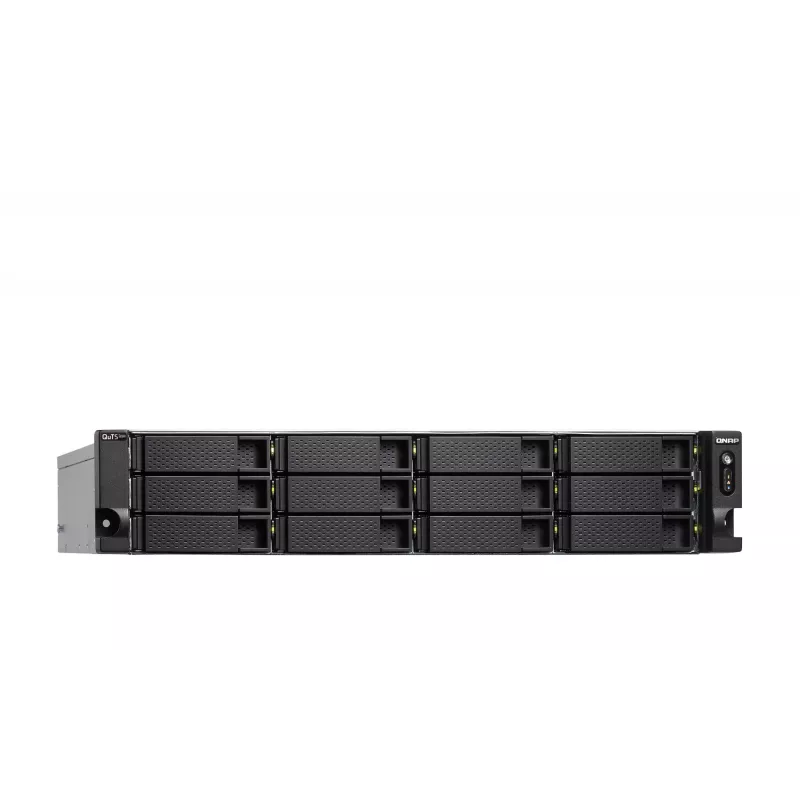 QNAP TS-H1886XU-RP-R2 NAS Rack (3U) Intel® Xeon® D D-1622 32 GB DDR4 0 TB QuTS hero Black, Gris