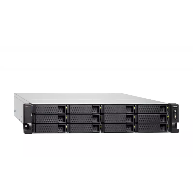 QNAP TS-H1886XU-RP-R2 NAS Rack (3U) Intel® Xeon® D D-1622 32 GB DDR4 0 TB QuTS hero Black, Gris