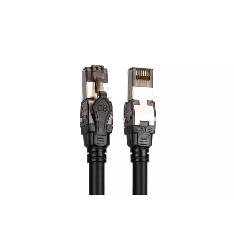 Cable de conexión DIGITUS - Cat. 8.1 - S/FTP - AWG 24/7 - 1m - Negro