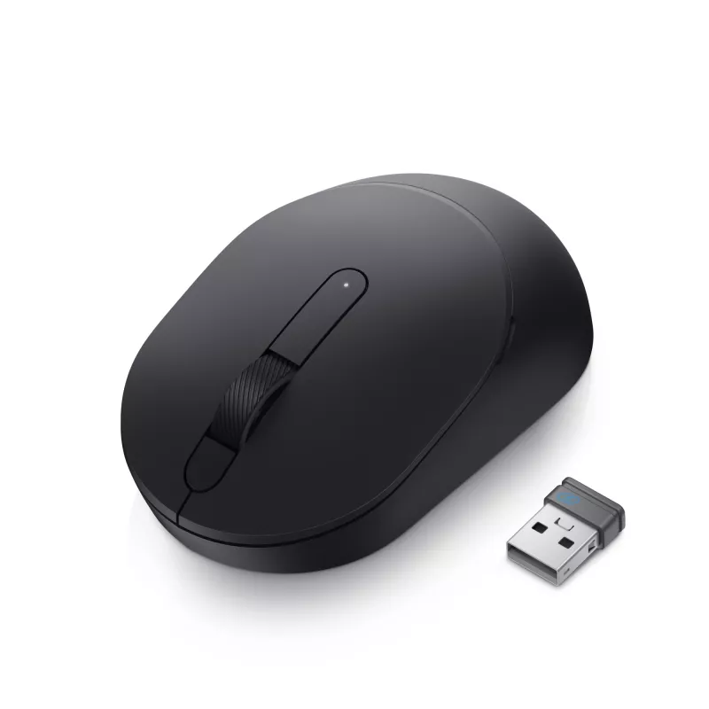 Ratón inalámbrico móvil DELL – MS3320W - Negro, ambidiestro, óptico, RF Wireless + Bluetooth, 1600 DPI, Negro