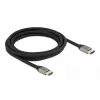 Cable HDMI Ultra High Speed DELOCK - conector A / conector A - 48 Gbps 8K 60 Hz - 3 m - gris