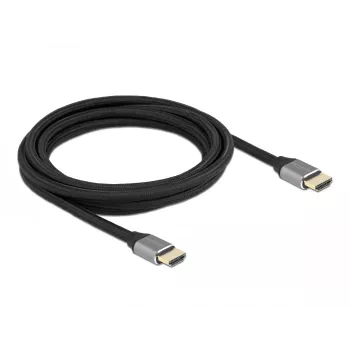 Cable HDMI Ultra High Speed DELOCK - conector A / conector A - 48 Gbps 8K 60 Hz - 3 m - gris