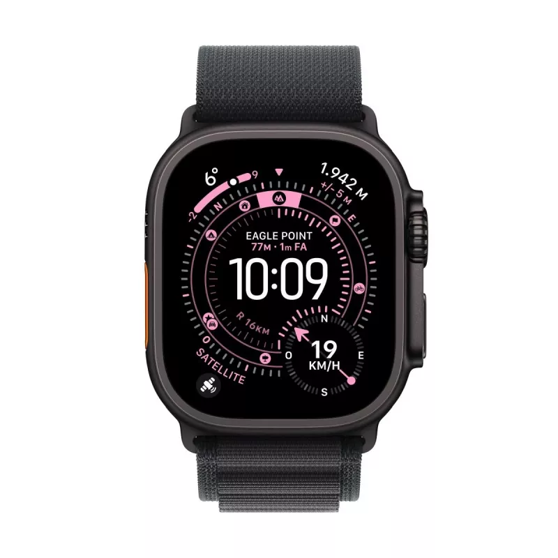 Apple Watch Ultra 3 MF0Q4QF/A GPS + Cellular (5G) 49 mm caja de titanio negro con correa Alpine Loop negra – talla S