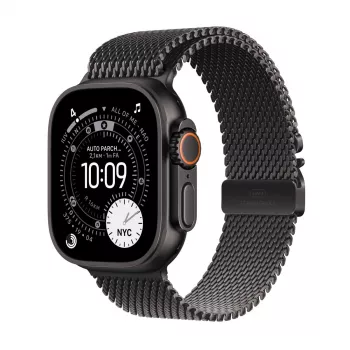 APPLE Watch Ultra 3 GPS + Cellular 49mm carcasa de titanio negro con Titan Milanese Loop negro Sma