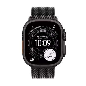 APPLE Watch Ultra 3 GPS + Cellular 49mm carcasa de titanio negro con Titan Milanese Loop negro Sma