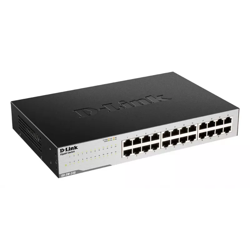 D-Link GO-SW-24G switch no gestionado L2 Gigabit Ethernet (10/100/1000) 1U negro