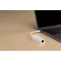 D-Link adaptador USB-C a Gigabit Ethernet, con cable, USB Type-C, Ethernet, 1000 Mbit/s, blanco