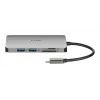 D-Link hub USB-C 8 en 1 con HDMI/Ethernet/lector de tarjetas/Power Delivery